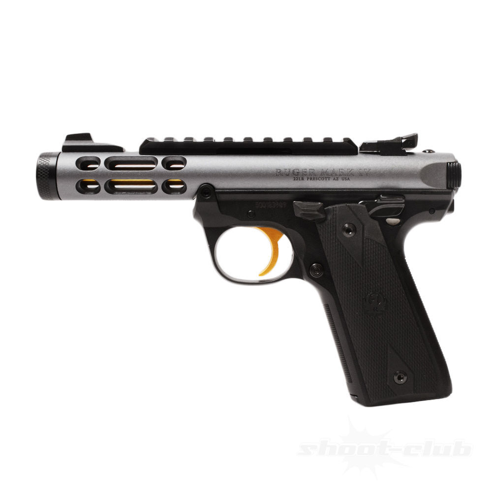 Ruger Mark IV 22/45 Lite Diamond Grau mit goldenem Abzug Kaliber .22lr Bild 2