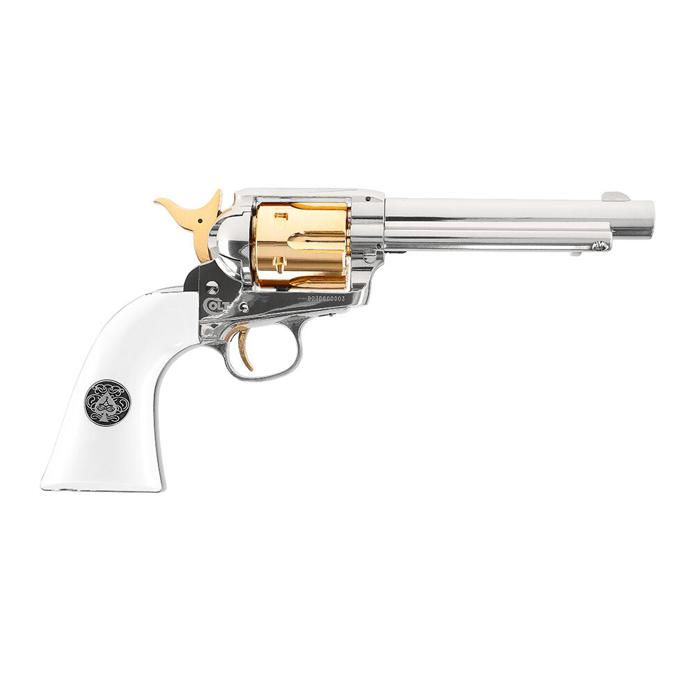 Colt SAA Smoke Wagon Co2 Revolver 4,5mm BB Nickel-Finish Bild 2