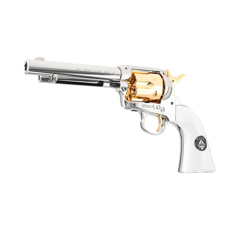 Colt SAA Smoke Wagon Co2 Revolver 4,5mm BB Nickel-Finish Bild 3