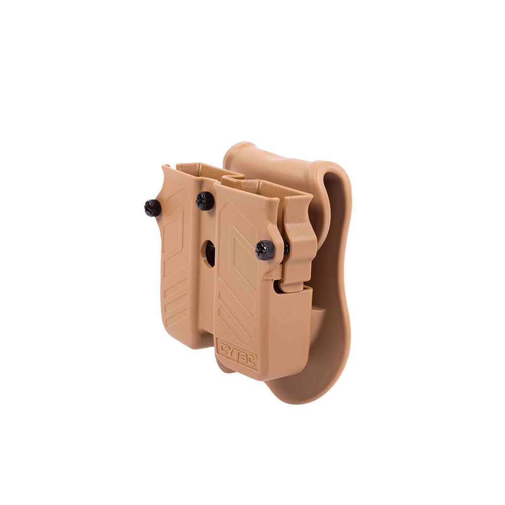 Cytac Universal Double Mag Pouch 9mm, .40, .45 Khaki Bild 3