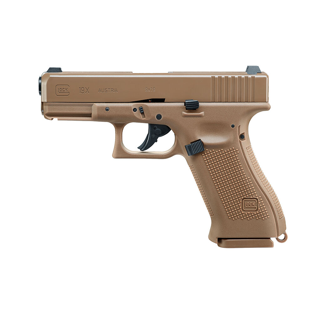 Glock 19X CO2 Pistole Blowback 4,5mm BB Coyote