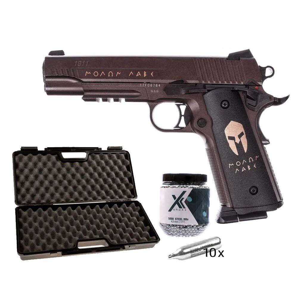 Sig Sauer 1911 Spartan CO2 Pistole Blowback 4,5 mm im Set