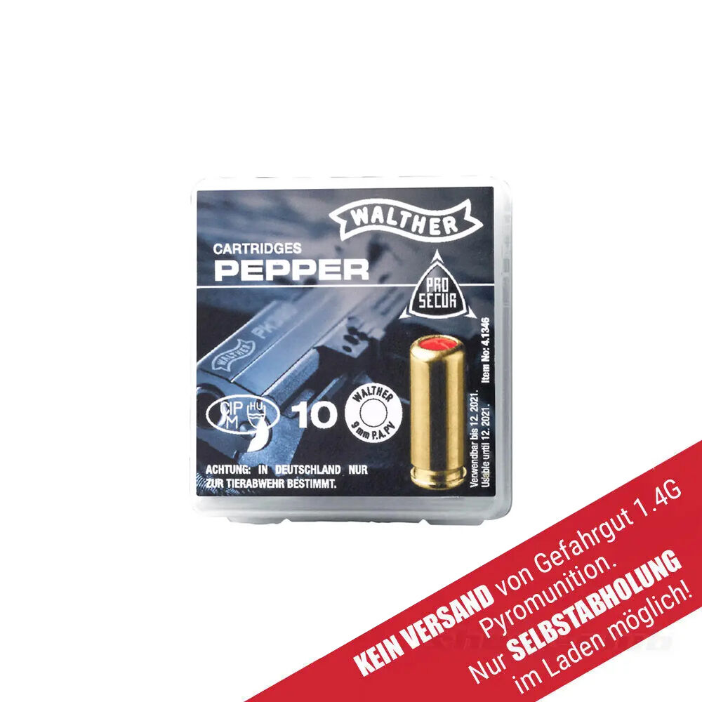 Walther ProSecure Pfeffer Platzpatronen P.A.PV 10 Stk