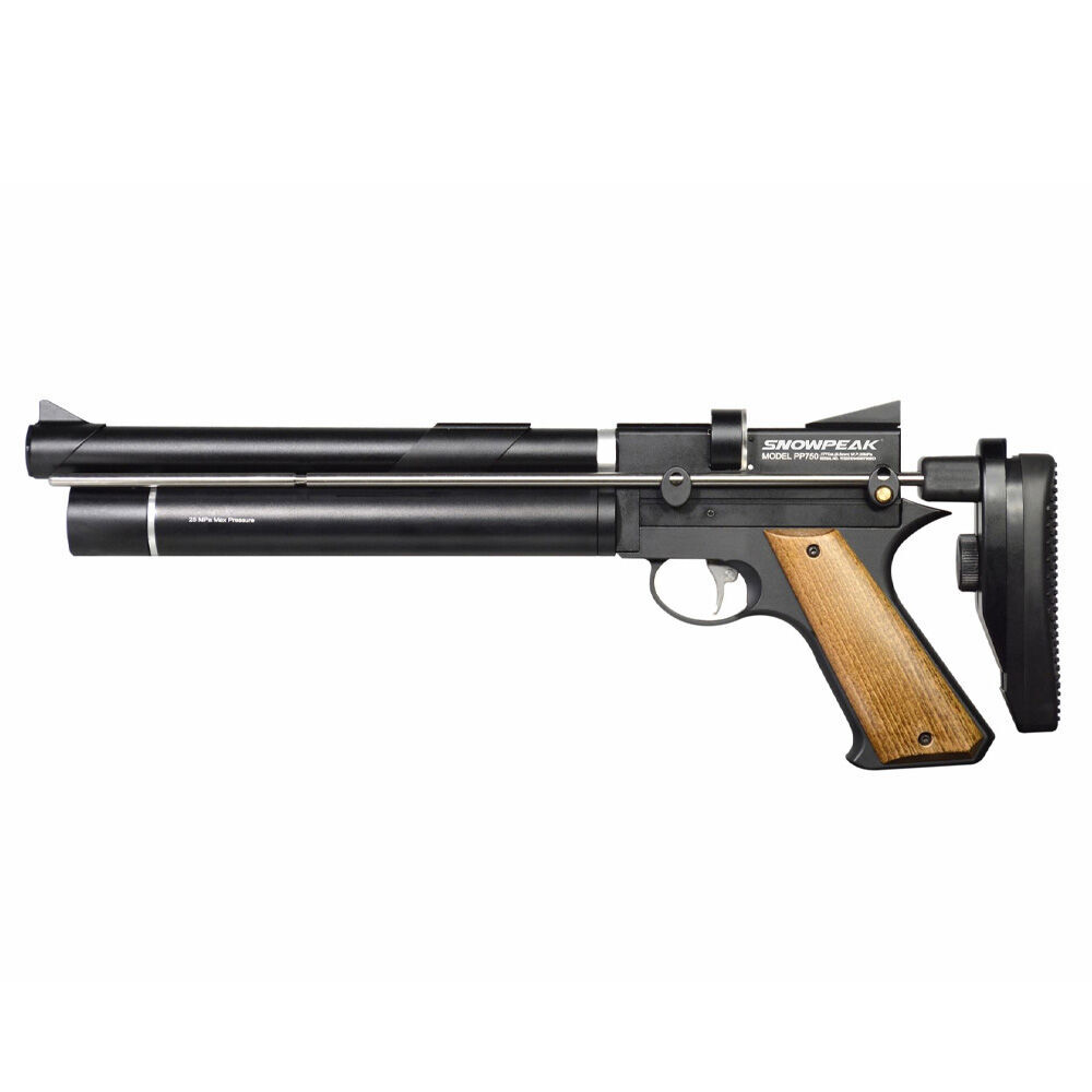 airmax PP750 Pressluftpistole 4,5mm Diabolos mit Holzgriffschalen