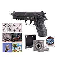 Sig Sauer P226 CO2 Pistole 4,5mm Diabolos Zielscheiben Set