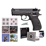 CZ 75D Compact CO2 Pistole NBB 4,5 mm Stahl BBs im Zielscheiben-Set Bild 2