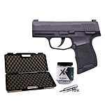 Sig Sauer P365 CO2 Pistole 4,5mm Stahlkugeln im Kugelfang-Set Bild 2