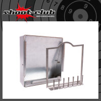 Edelstahl Kugelfang + Tonröhrchen Adapter 14x14 cm