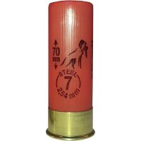 Tunet Universelle Stahlschrotpatrone 12/70 2,5mm 24g